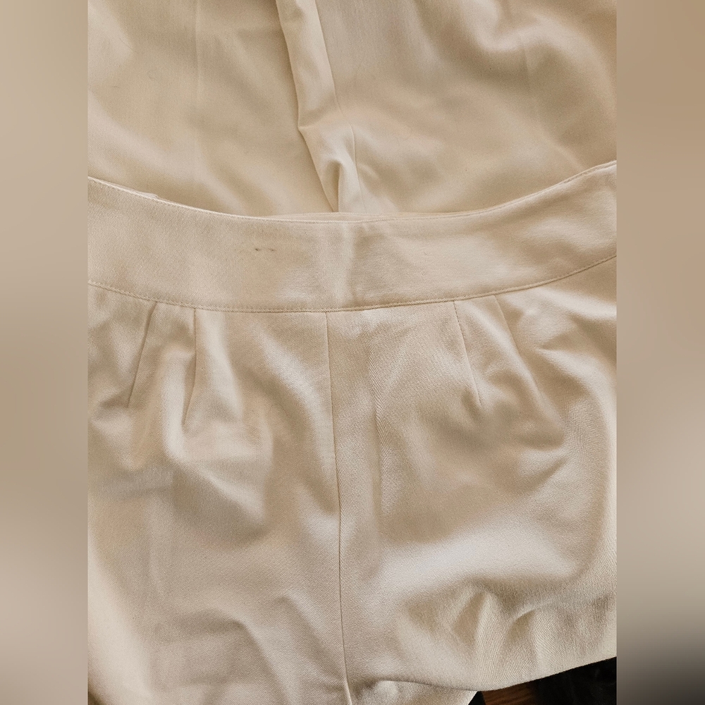 LOFT Off-White Wide Leg Lined Extra Soft Dress Pants-Size 6 - Picture 6 of 6